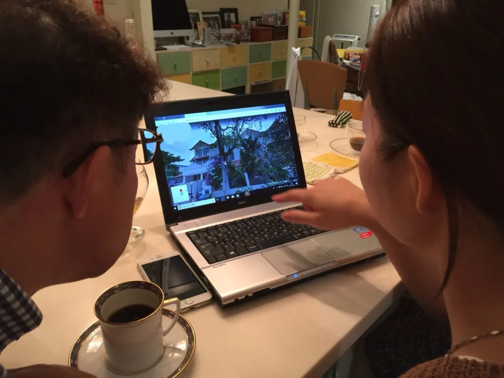 出発前日の家族との時間